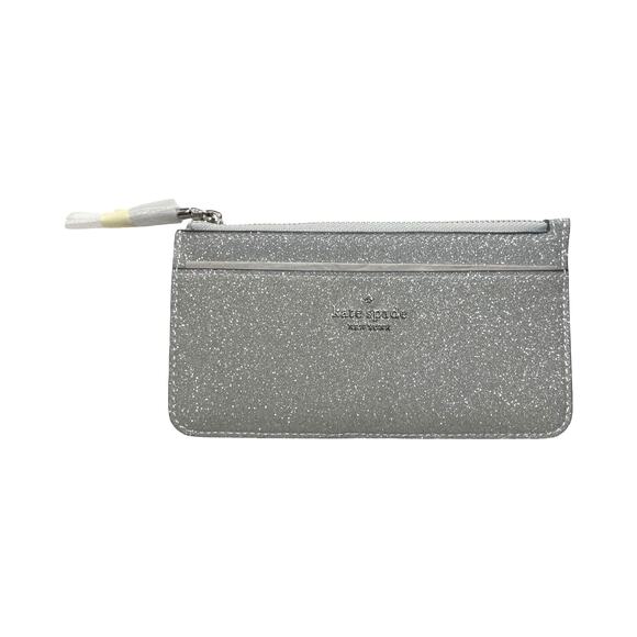 Kate Spade Boxed Large Slim Cardholder Lunar Light Glitter NWT Giftable - Picture 10 of 10